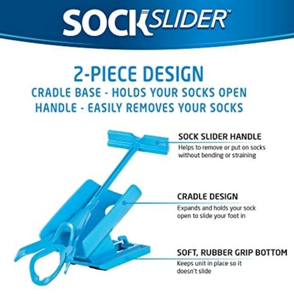 NEW Sock Slider The Easy on Easy off Sock Aid Kit As Seen On TV - Picture 3 of 15